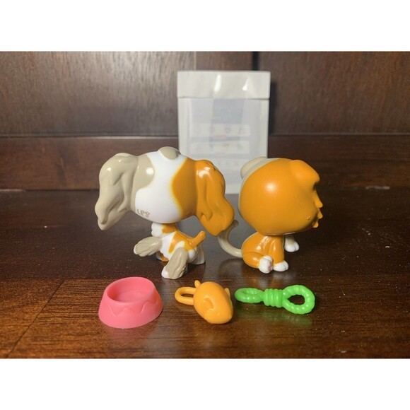 Authentic Littlest Pet Shop G7 Look Alike Pet Pair #152 Cat #153 Cocker Spaniel - Picture 2 of 6